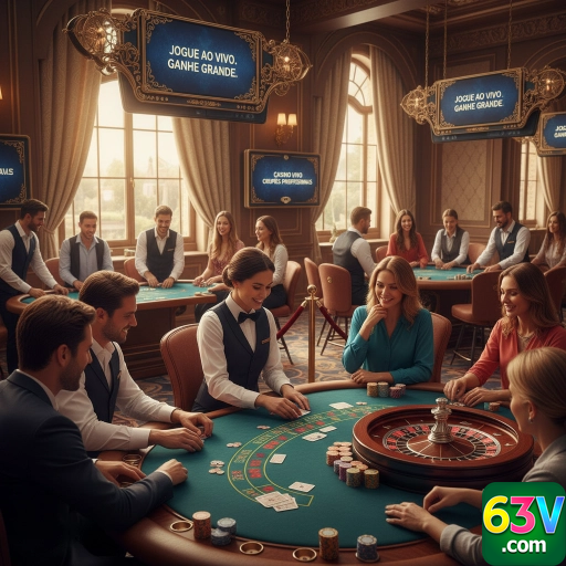 Vivencie a Emoção do Cassino ao Vivo no 63v.com